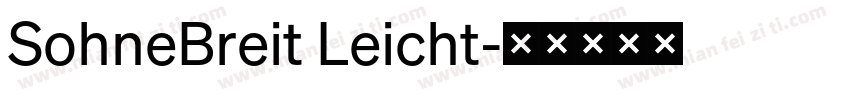 SohneBreit Leicht字体转换
